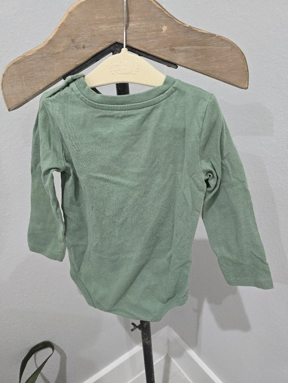 Ralph Lauren Long-Sleeve Green and Blue Baby Bodysuit Set 2 Set